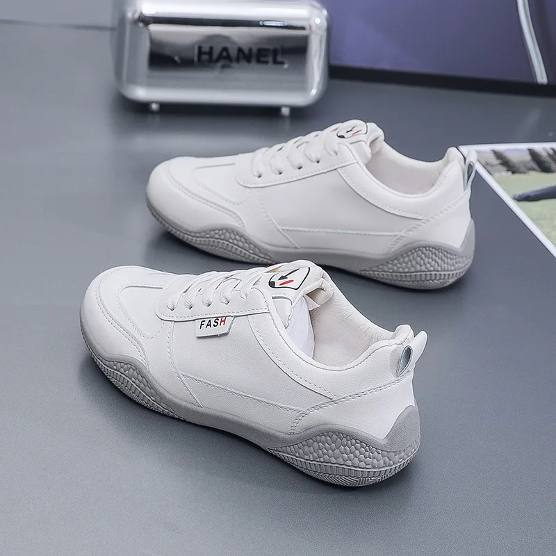 Casual Shoes Women\'s Vulcanize Sneakers Spring Autumn Breathable Flats Solid Color Sports Shoes Woman Fashion White Sneakers