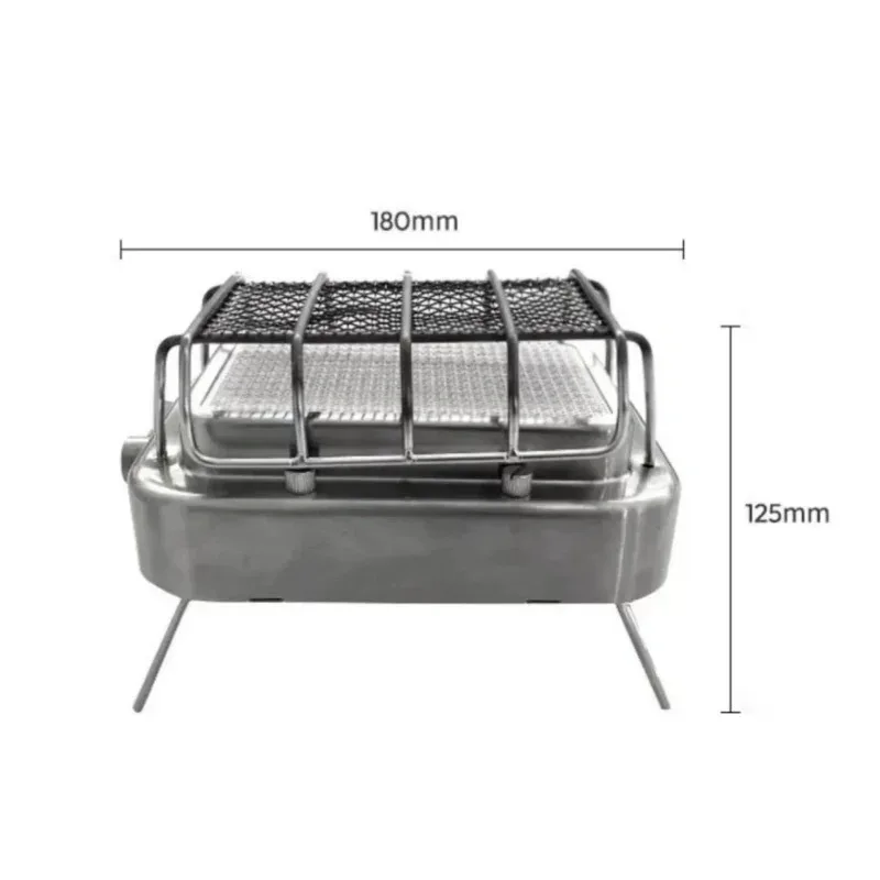 Outdoor 304 Stainless Steel Infrared Radiation Stove Multi-function Camping Gas Burner Stoves Portable Gas Heater Warmer 1800W