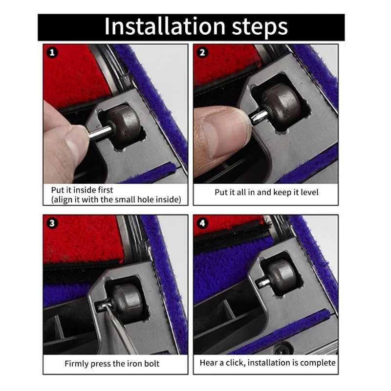 Langlebige Radverbreiterungsrollen für V7 V10 Staubsauger. Einfache Installation