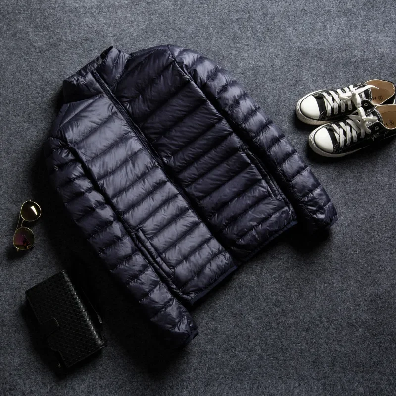 7 Kleuren Heren Lichtgewicht Waterbestendige Packable Puffer Jack 2024 Nieuwe Lente Herfst Heren Staande Kraag Casual Donsjack