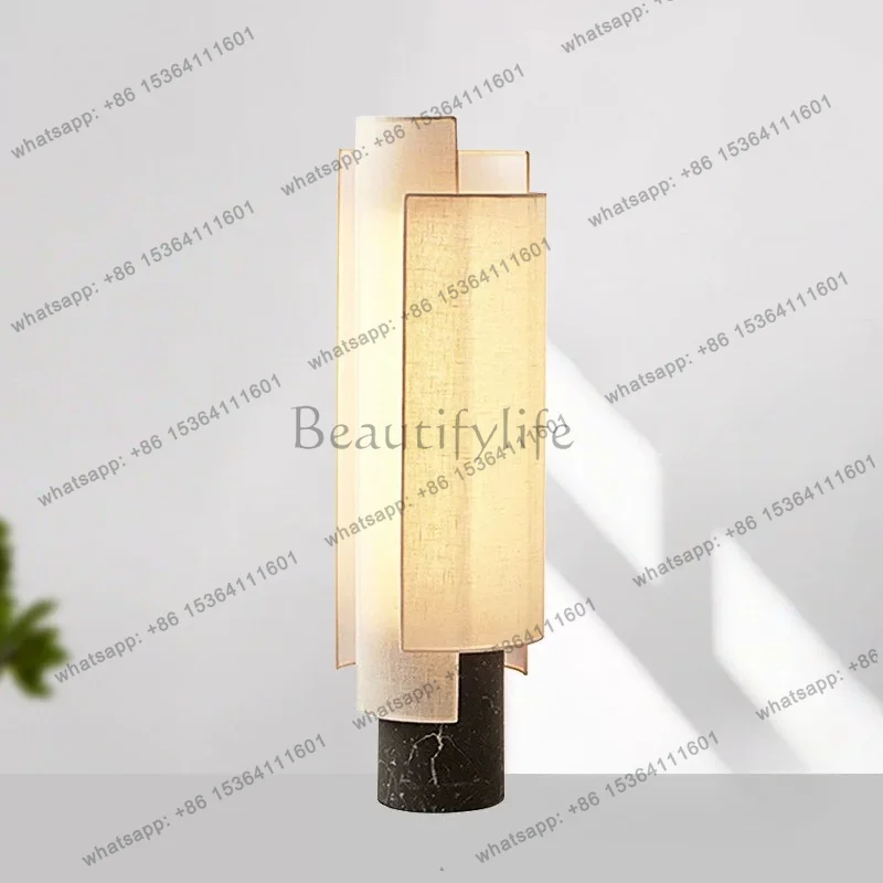 YJ Japanese-style wabi-sabi wind floor ornament luminous living room sofa next to fabric atmosphere decoration