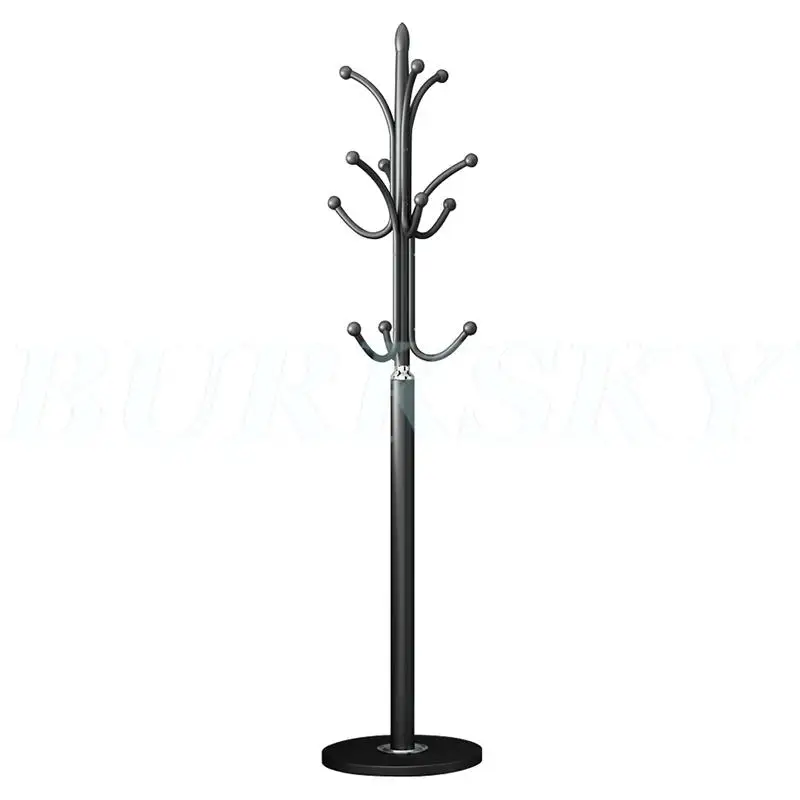 Metal Hanger Coat Rack Freestanding 16 Hooks Standing Coat Racks Floor clothes hanger Coat Shelves Shelf Entrance Hall Furniture