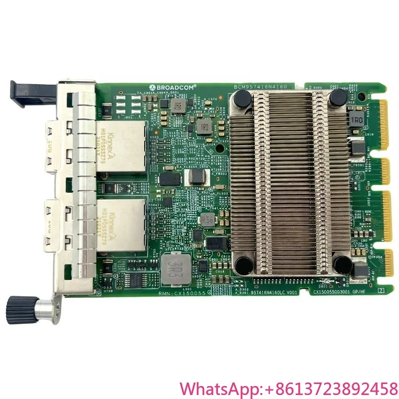 

Dual Port 10GBASE-T PCIe 3.0 X8 Ethernet Network Interface Card with BCM957416N4160C for Server External Wired Application