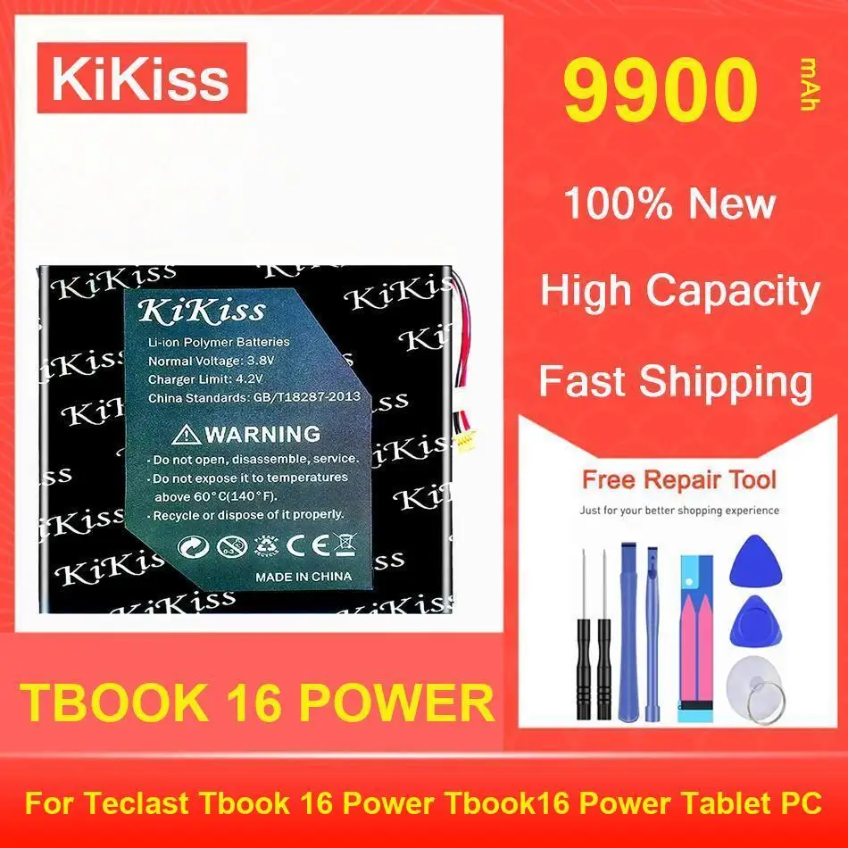 

Kikiss Battery 9900Mah TBOOK 16 POWER For Teclast Tbook Power Tbook16 Tablet PC