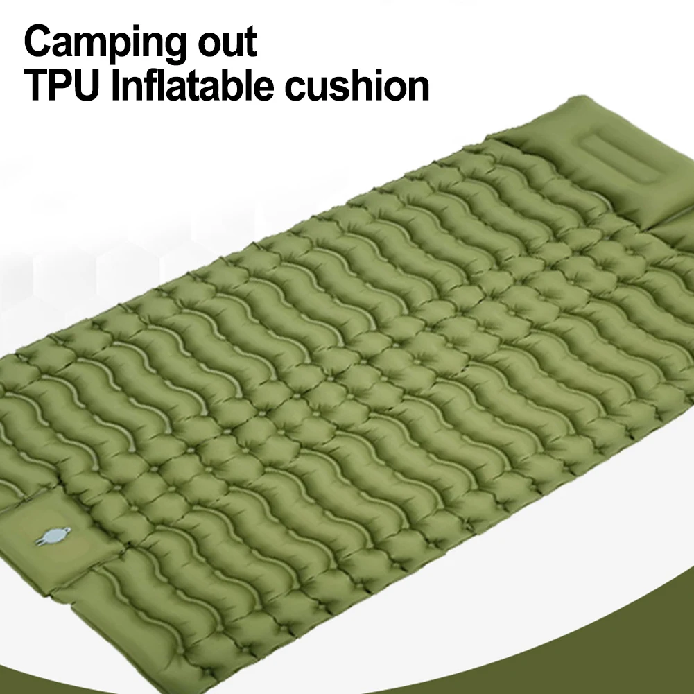

Camping Trip Inflatable Pad Foot Pump Inflation Mattress Gear Mattress Waterproof Camping Pad Wear-resistant Material