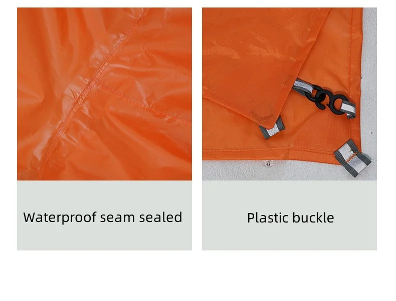 3F UL Gear Poncho Ultraleichter multifunktionaler Regenmantel Outdoor Tragbare 3-in-1-Plane/Fußabdruck Wasserdicht Wandern Rucksackreisen – Detail 10