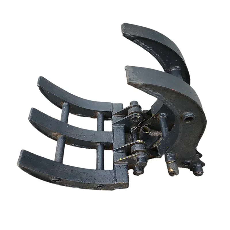 Demolition Grapple Mechanical Log Grab for Excavator Wood Grabber
