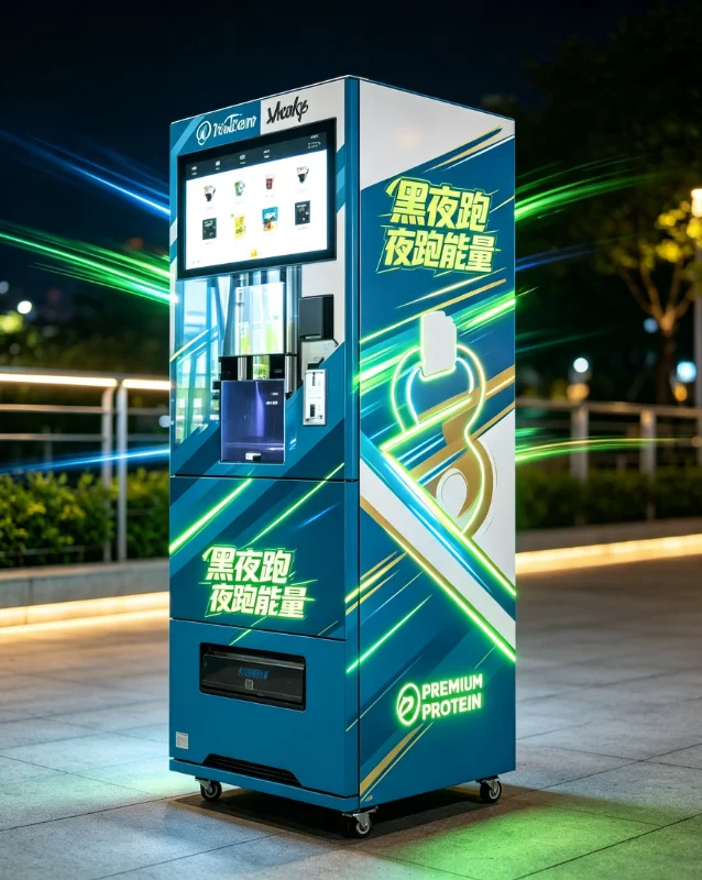 Protein Shake Vending Machine Custom Gym 21.5 Inch Touchscreen Dispenser Compliant Remote Monitoring Function