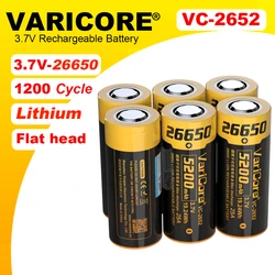 Hot VariCore Original 26650 5200mAh 25A 3.6V Li-ion 3.7v Power Rechargeable Battery for Flashlight batteries