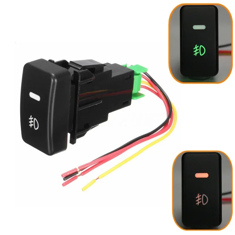 5 Terminals LED Auto 3-wire Car Foglight Switch Fog Light On-Off Button For Honda Civic Accord CRV Indicator Car Accessories