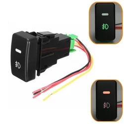 5 terminales LED Auto 3 cables interruptor de luz antiniebla de coche botón de encendido y apagado para Honda Civic Accord CRV indicador accesorios de coche