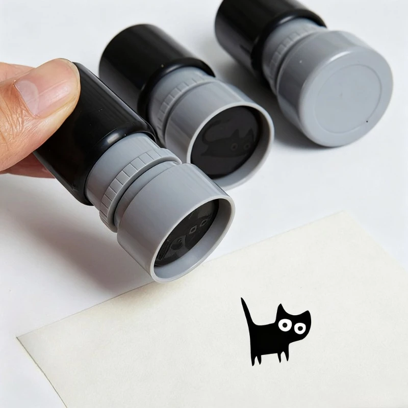 4pcs Hot Style Funny Cartoon Cat Pattern Stamps image 6