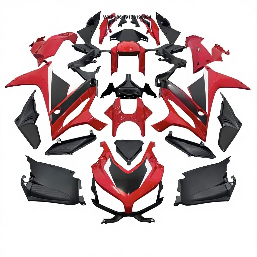 

Для CBR650R 2019-2022 годов: Комплект обвеса для всего мотоцикла, прочный пластик, большая сумка, кожух фары, передний брызговик, крышка бака