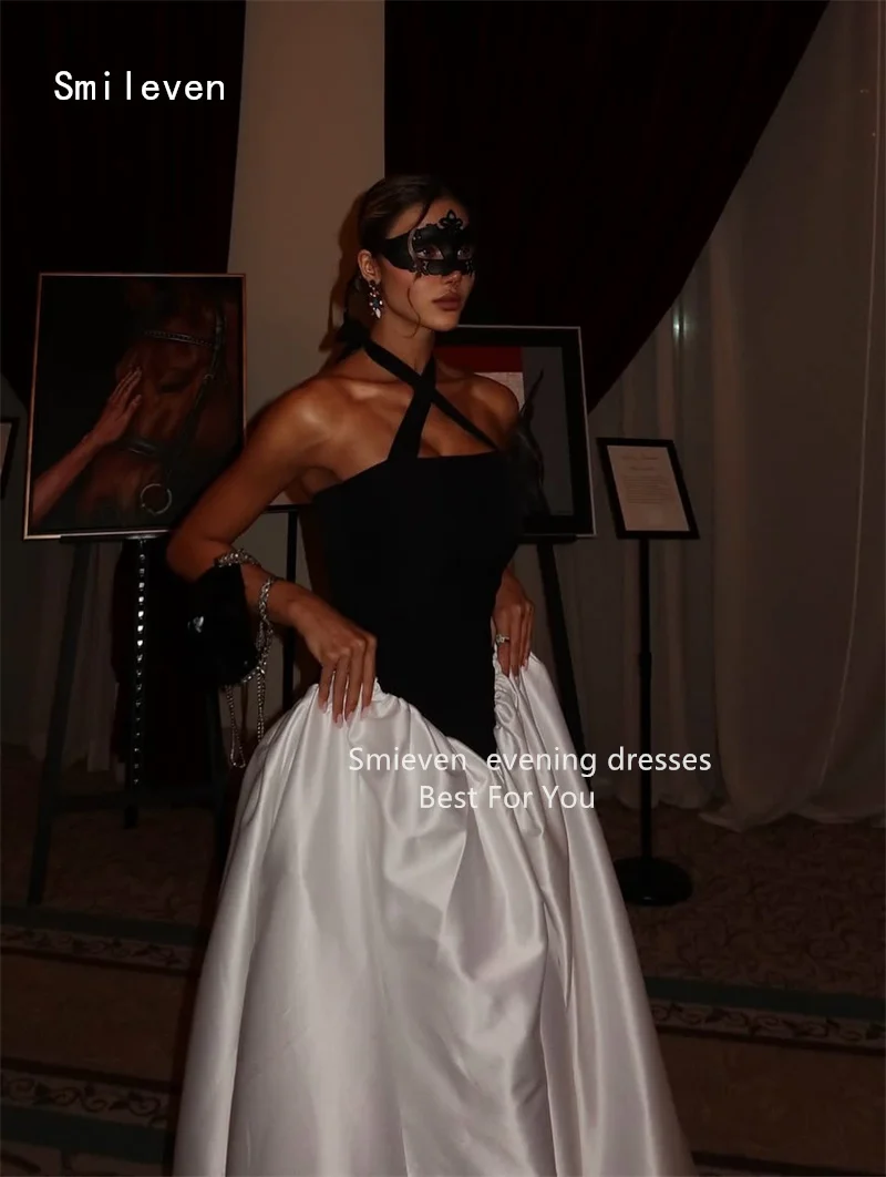 

Smileven Novel A Line Prom Dress Elegant Halter Party Gowns Formal Sleeveless Occassion Dress Customized 2026