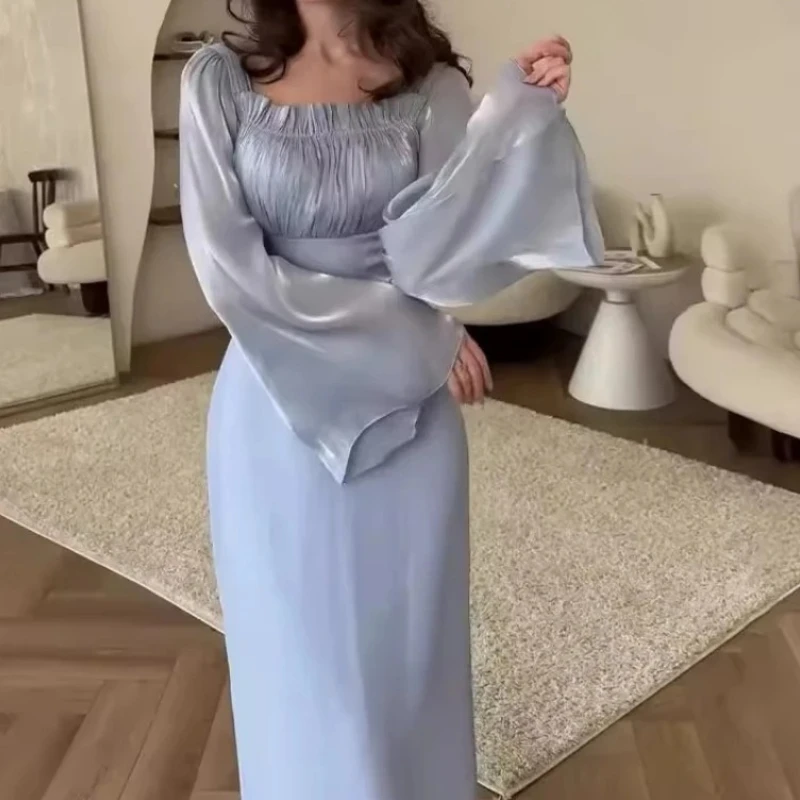 Eid Muslim Women Party Sweet Dress Jalabiya Abaya Ramadan Morocco Dubai Long Robe Abayas Kaftan Islam Vestidos Arab Dresses