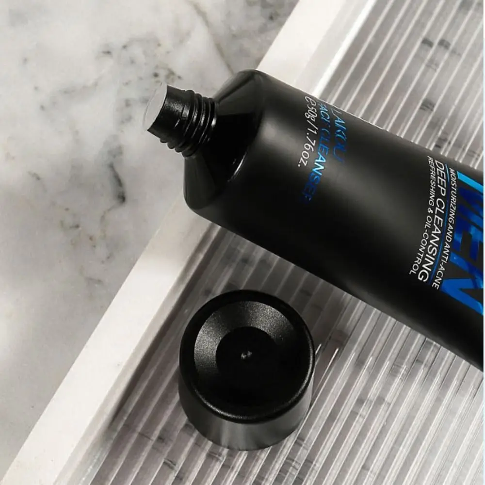 New 50g Men Facial Cleanser Moisturizing Face Washing Man Skin Care Deep Norishing Oil Control Scrub Cosmetics