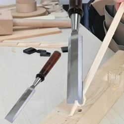 Cr-V Steel Bevel Edged Blade for Piercing, Finely Crafted Wood Chisel for Woodworking, carving, Shaping, Flat Shovel Tool