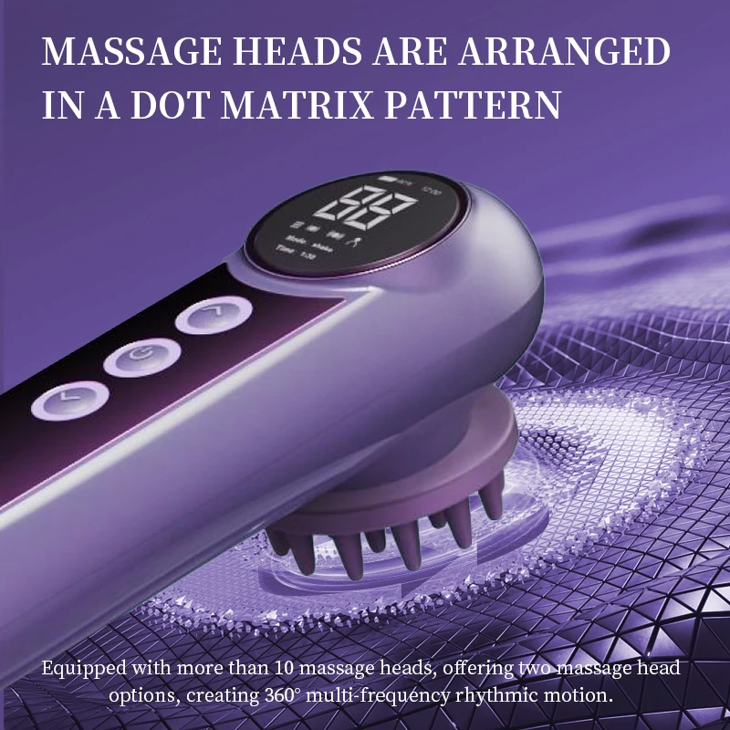 

2026 Latest 2 in 1 Multifunctional EMS Bioelectric 360 Head Massager Device Nourish Scalp and Hair Health for Home Use