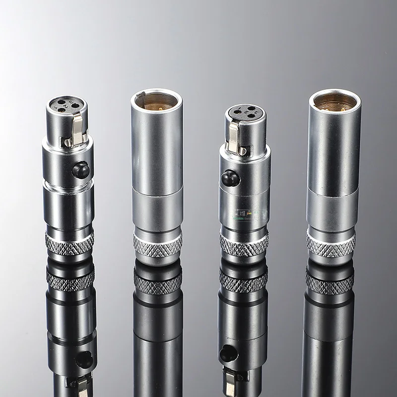 Mini XLR 3Pin Male Female Connector Panel Chassis Socket Screw Mount Small Plug XLR Microphone MIC Audio Adapter
