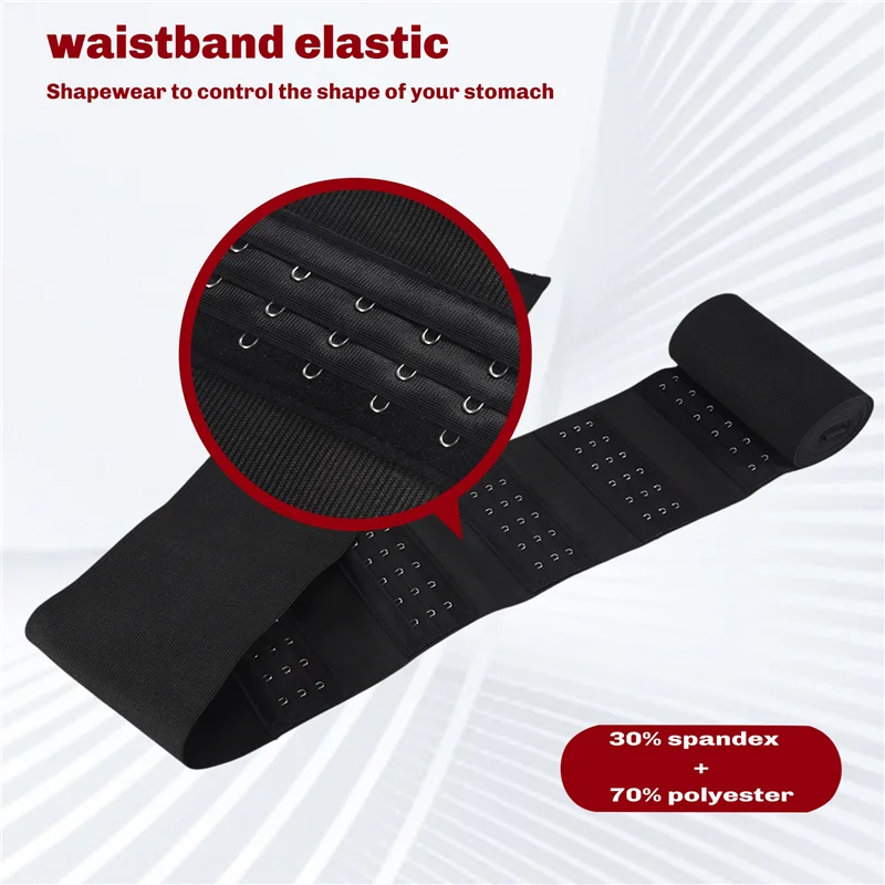 

ABHQ-Wrap Waist Trainer Stomach Abdomen Binder Belly Body Shaper Compression Belt Tummy Control Shapewear Easy To Use 6 Meter