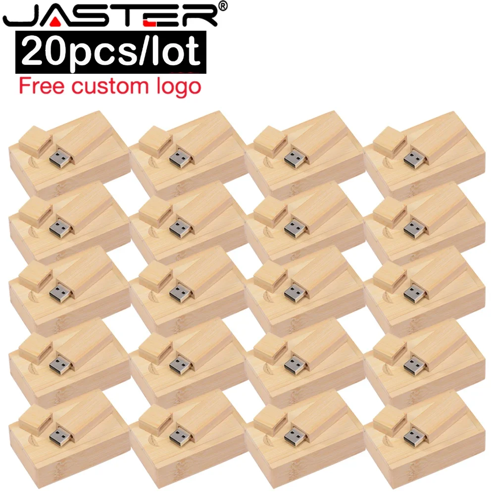 20 unids/lote unidad Flash Usb de negocios de madera madera Natural Turn Over Pendrive 4GB 8GB 16GB 32GB 64gb Memory Stick logotipo personalizado gratis