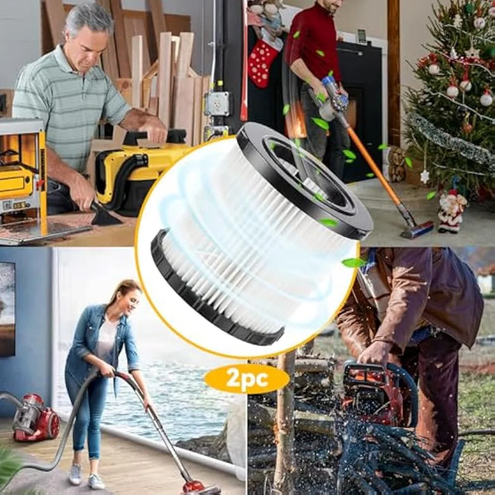 EQAZ-2pcs DCV5801H DCV581H Filtres pour aspirateur sec et humide pour aspirateur DeWalt, filtre de remplacement HEPA DCV580H