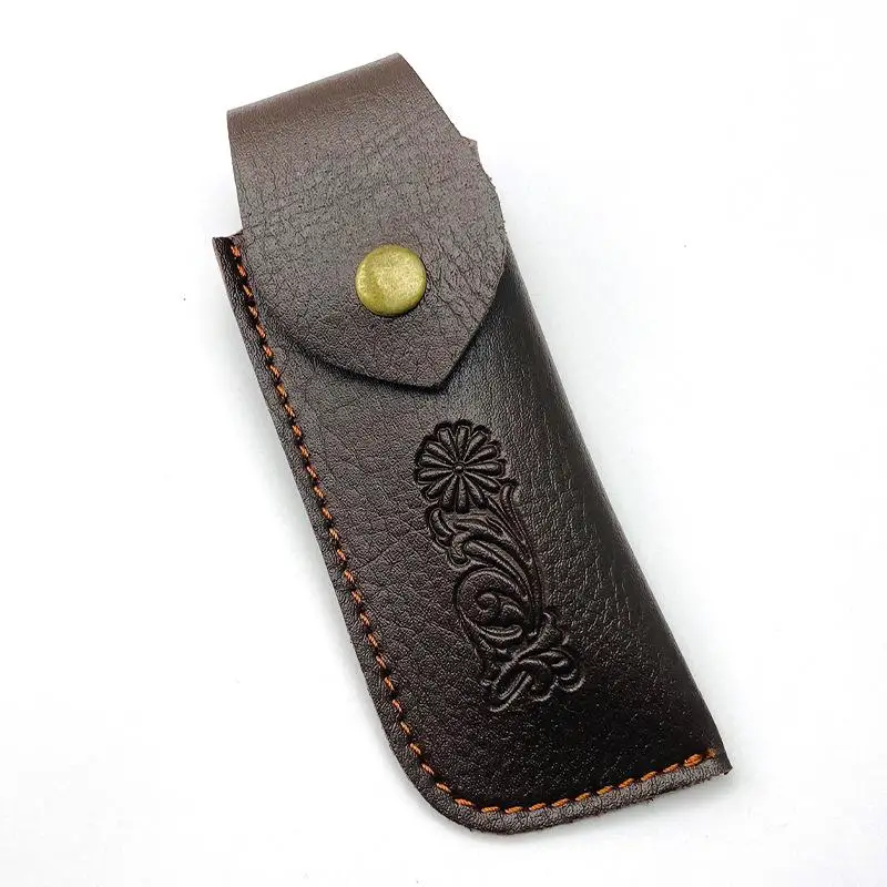 PU Leather Fixed Blade Knife Holster Outdoor Faux Leather Sheath Easy Carry Tool Protective Case
