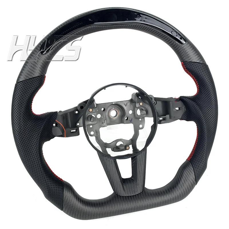 Led Matte Carbon Fiber Steering Wheel for Mazda  3 6 AxelA a Ten Za Rx8 MX5 CX3 CX8 CX9 CX-4 CX-5  MX5 Car Interior Accessories