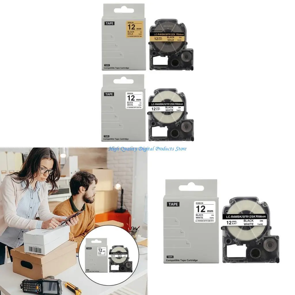 

U2JE 4m Long 12mm Wide Decorative Label Ribbon Consistent Labeling Machines