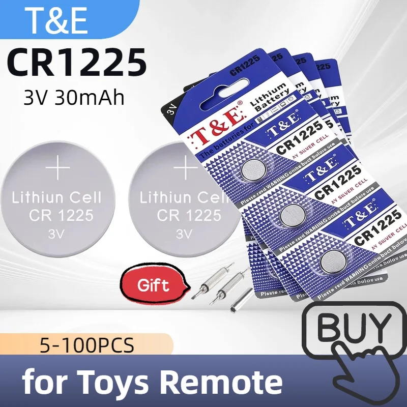 

2-50 шт. литиевые кнопочные батарейки 3В CR1225 BR1225 LM1225 DL1225 CR 1225 ER1225GP для часов, игрушек, пультов ДУ