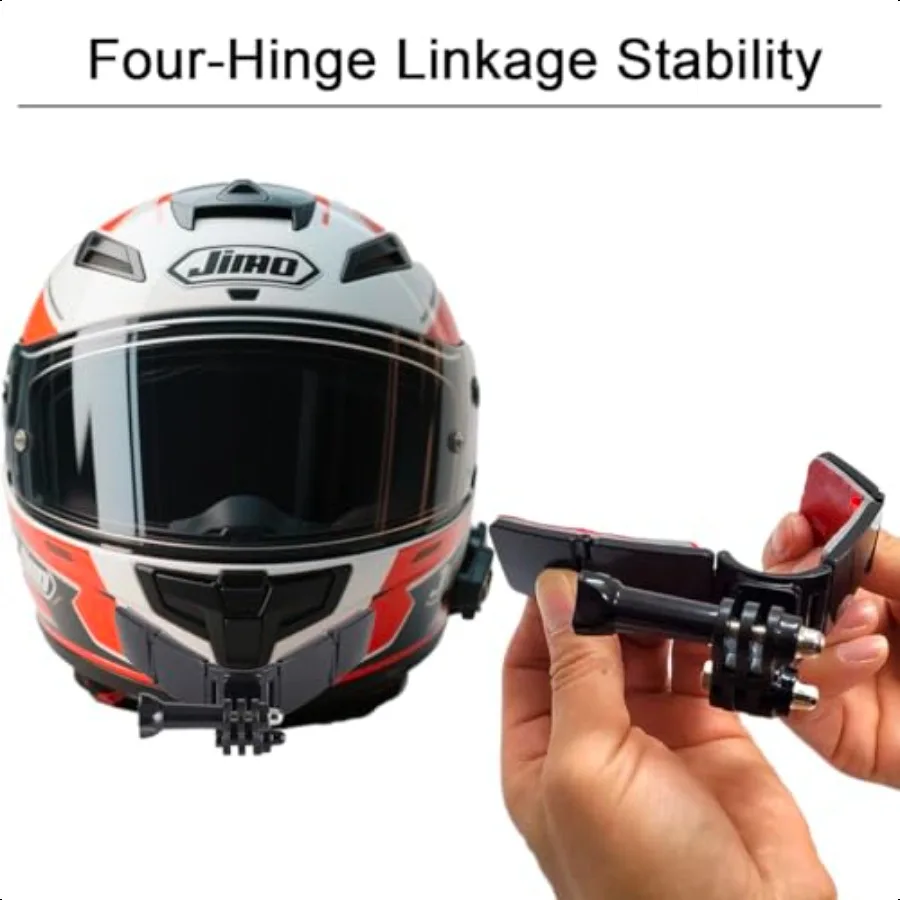 Helmet Chin Mount for GoPro Adhesive Chin Mount Fit for Full Face Motorcycle Helmet Immersive POV Recording Compatible With GoP