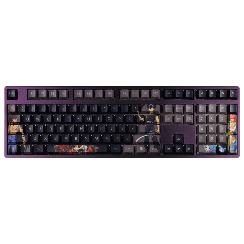 108 Toetsen Yuyu Hakusho Thema Anime Keycap Pbt Sublimatie Retro Twee-Dimensionale Klassieke Persoonlijkheid Mechanische Toetsenbord Cap