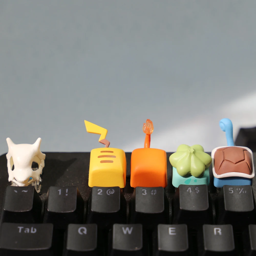 1pc Cartoon Personality Tail Gaming Keycap Elves Keycaps festival gift For Cherry MX Mechanical Keyboard Key Cap