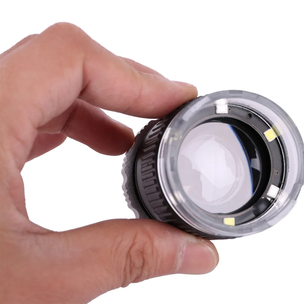 Imagem -05 - Lupa Lupa Luz Led Luz uv Foco Ajustável Vidro Dobrável para Jóias Têxteis Moedas e Selos 30x