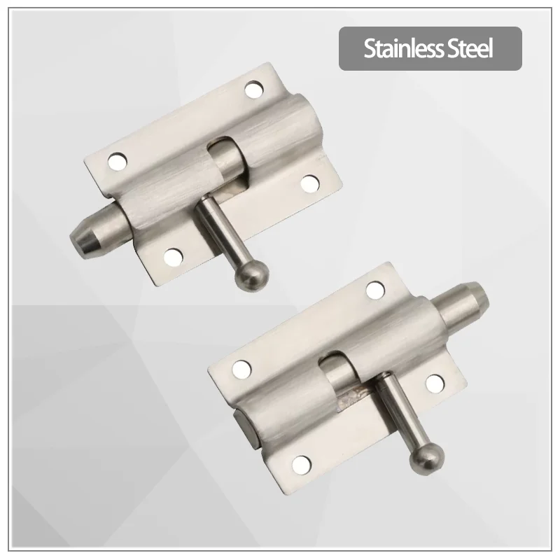 

304 Stainless Steel With Spring Bolt Old-Fashioned Lock Buckle Shock Resistant And Anti-Theft Door Lock Bolt And Buckle