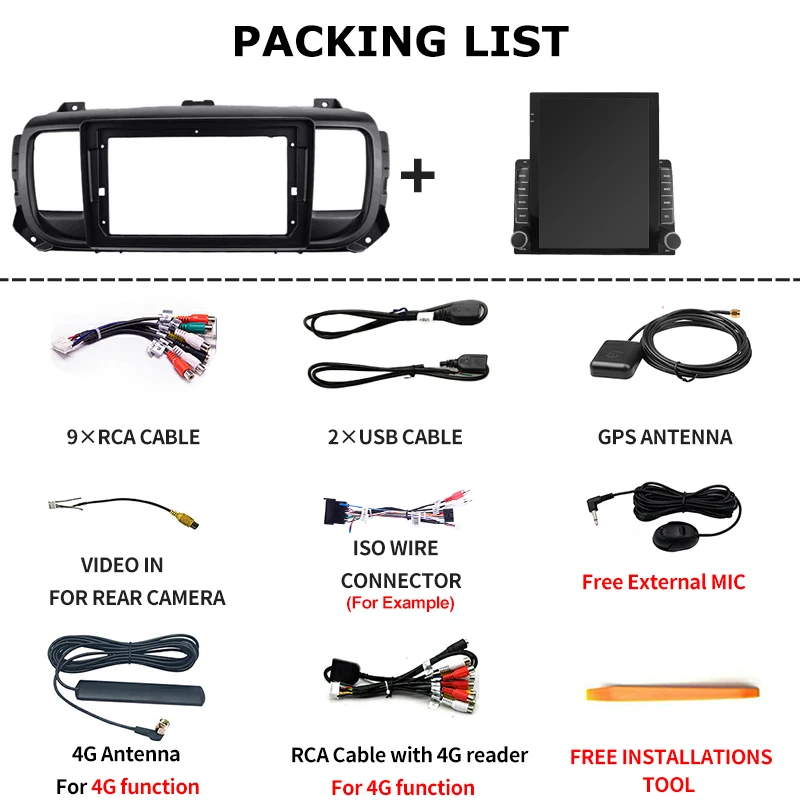 Tela tesla estilo vertical de 9.7 polegadas, android 12.0, rádio de carro para citroen jumpy 3/peugeot expert 3 2016-2021, navegação multimídia gps