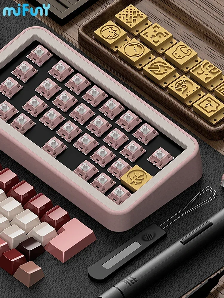 Custom Mifuny Axle Tester 3D Printing Keycap Storage Box Scrub Cherry Profile Mini Keyboard Touch Wheel DIY Mechanical Keyboards