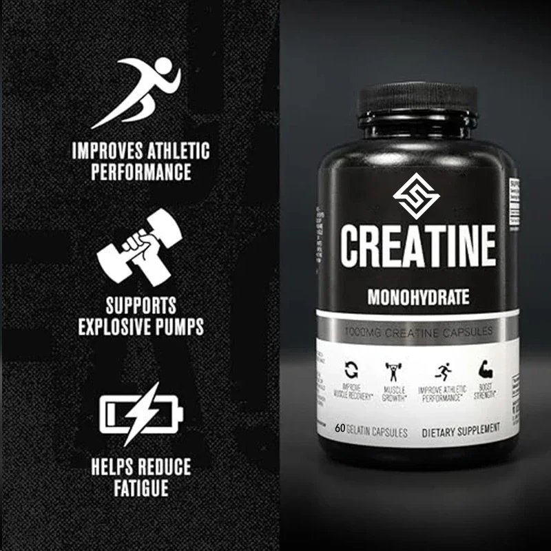 Creatine Monohydrate Capsules - Creatine Supplements Promote Muscle Growth And Increase Strength