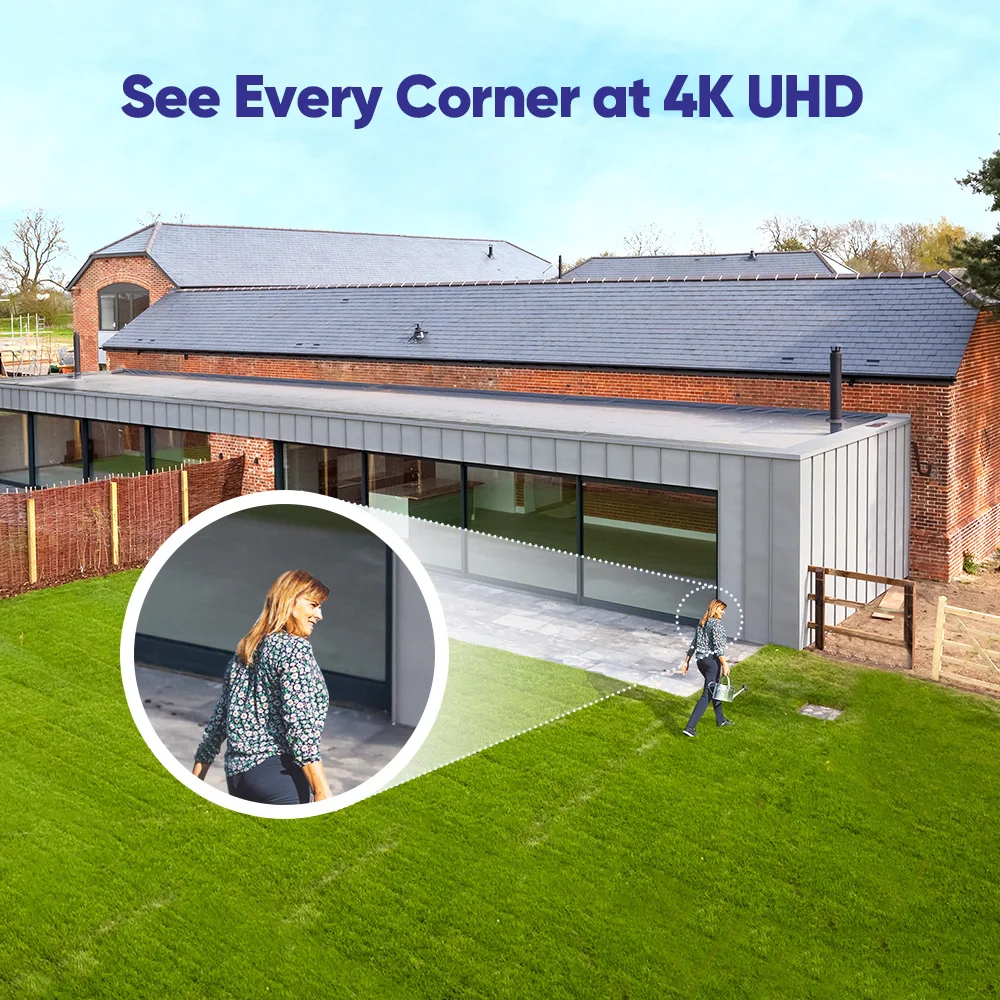 SANNCE 2pcs 8MP POE 보안 카메라 네트워크 나이트 비전 이메일 경고 카메라 키트 야외 방수 CCTV 카메라 원격 모니터