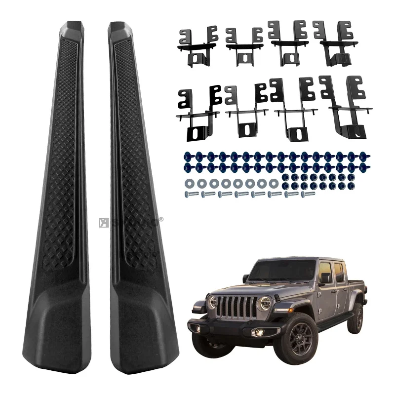 

SKOUIO-AZ-03 Running Board for Gladiator JT 4 Doors 2020-2025 Black Foot Pedal Side Step