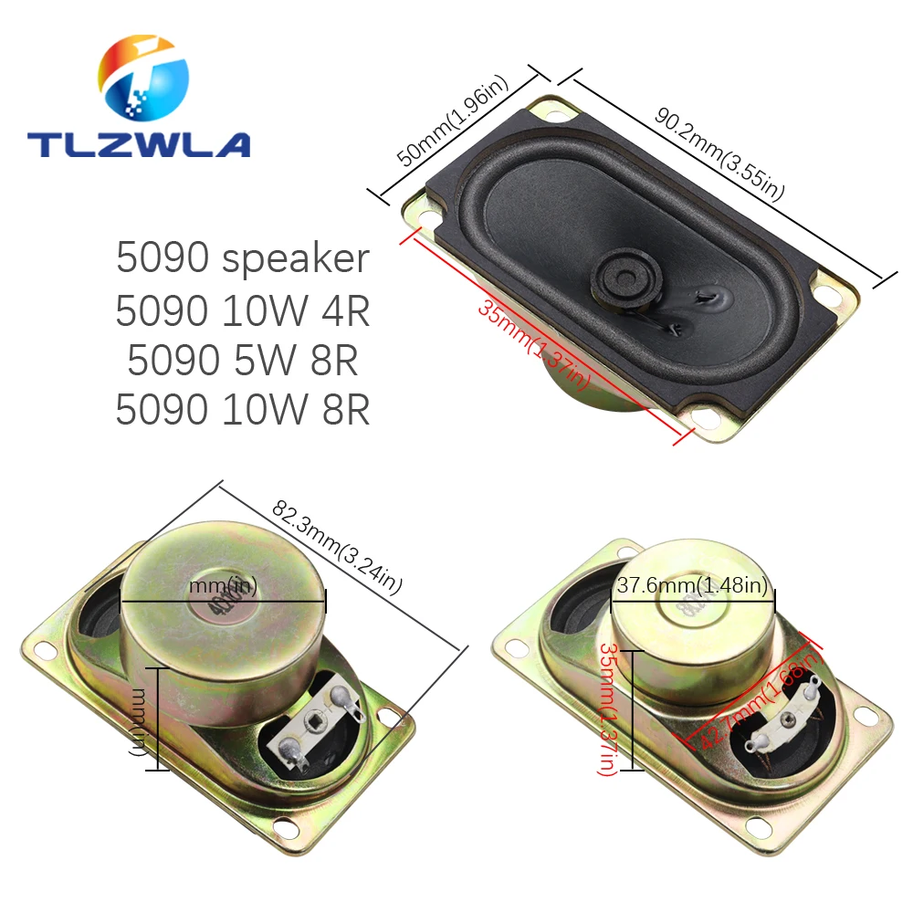 1PCS 4R 8R 5W / 10W LCD Monitor/TV Speaker Horn 4 8 ohms 5/10 Watt 30*70*17MM 50*90*37MM 30*70*17MM 41*71*24MM Horn Loud Speaker