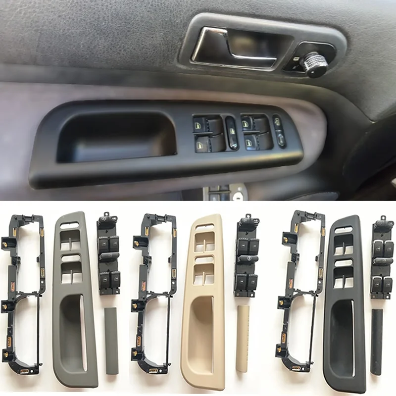 Door Pull Grab Handle HANDLE INSIDE DOOR PANEL HANDLES Window Master Control Switch Panel For VW golf 4 MK4 1998-2004