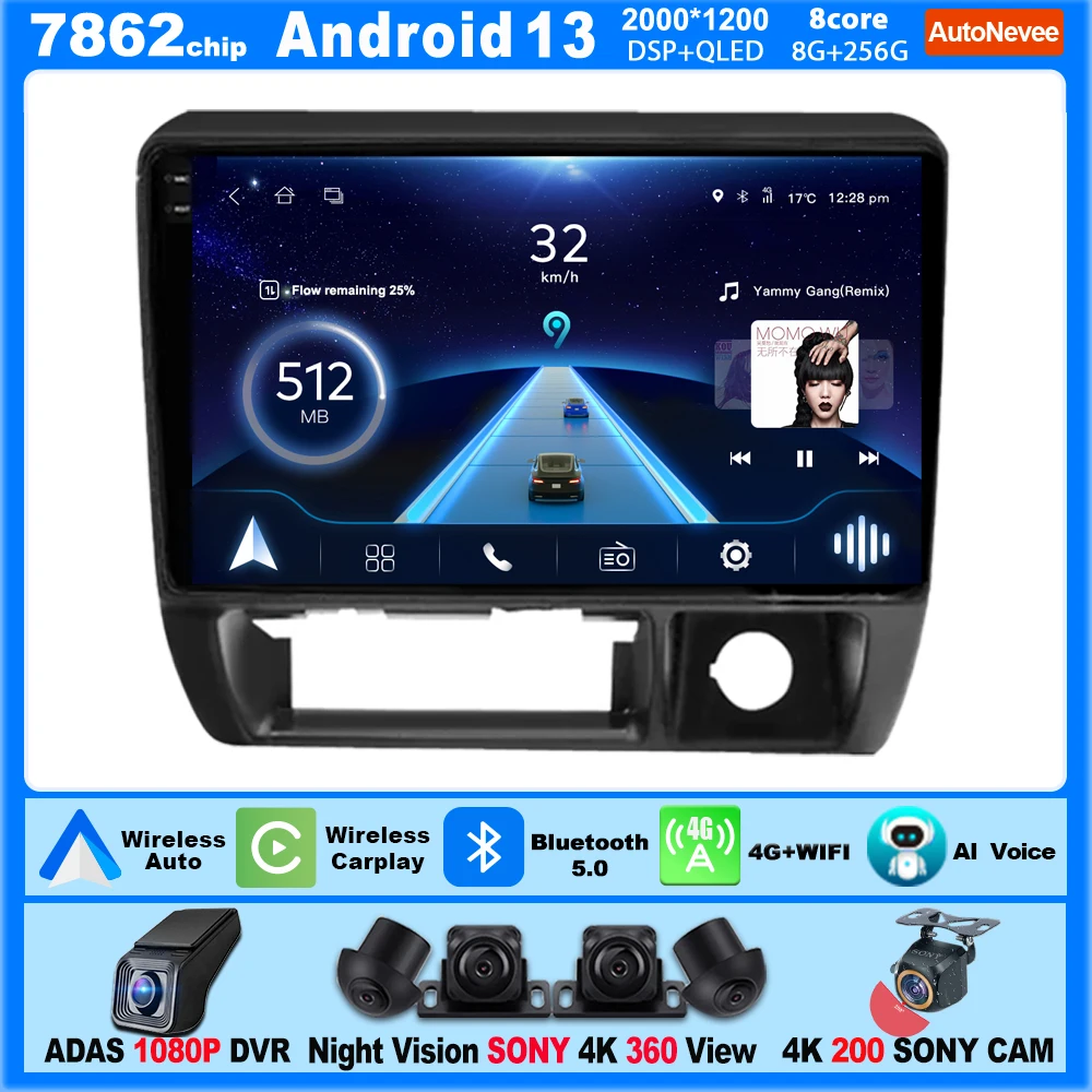 

Car Radio Android CarPlay For SUZUKI JIMNY 1998-2004 Intelligent System 8 core Multimedia Player 5G Wifi 9 Inch Touch Display