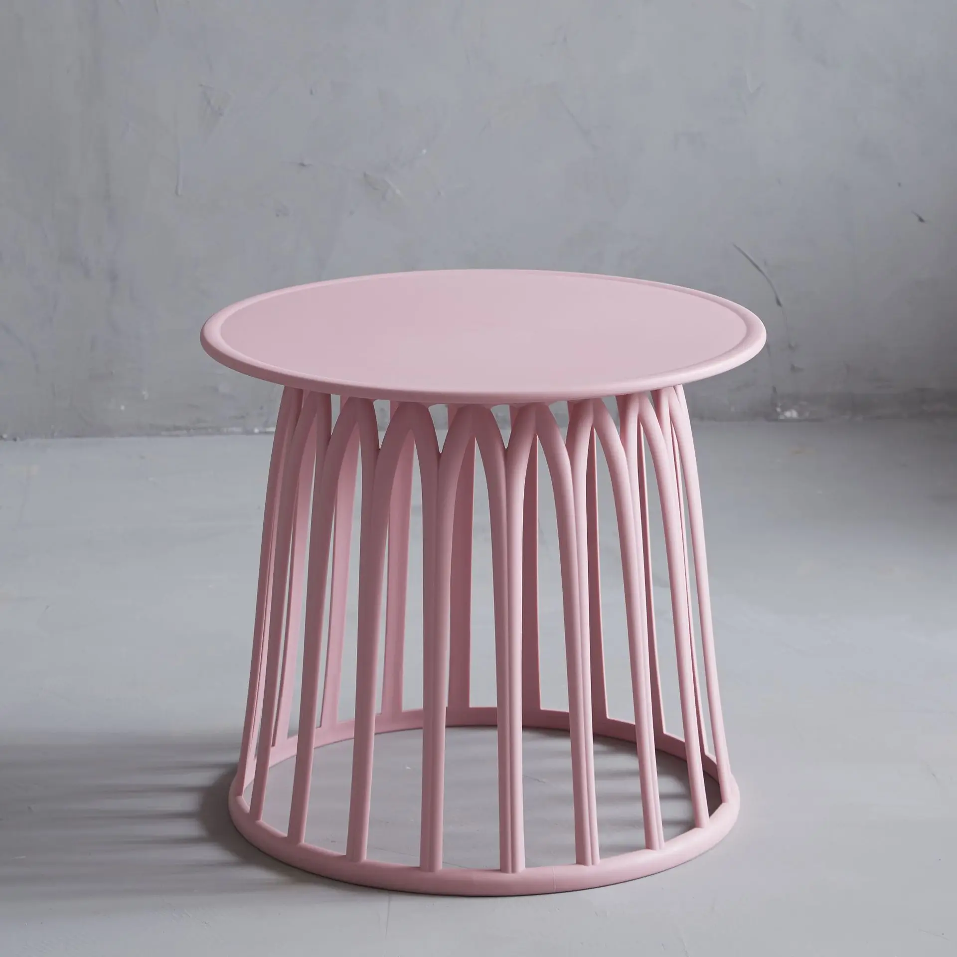 

Plastic Coffee Table Home Balcony Stackable Chair Outdoor Courtyard Side Small round Table Bathroom Restaurant Simple Low Stool