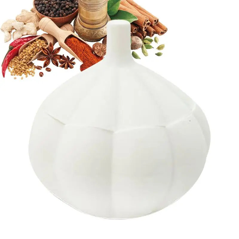

Garlic Holder Garlic Shape Vegetable Container Airtight Lemon Fresh-keeping Preserver for Potato Ginger Onion Cheese Spinach
