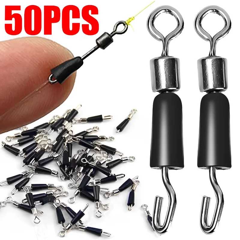 Carp Fishing Quick Change Feeder Swivels Method Feeder Fishing Accessories Swivel Snaps for Carp Fishing Tackle Connector