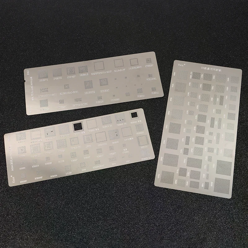 4PCS Universal BGA Reballing Stencil For MTK MSM CPU PM Power IC Planting Soldering Net