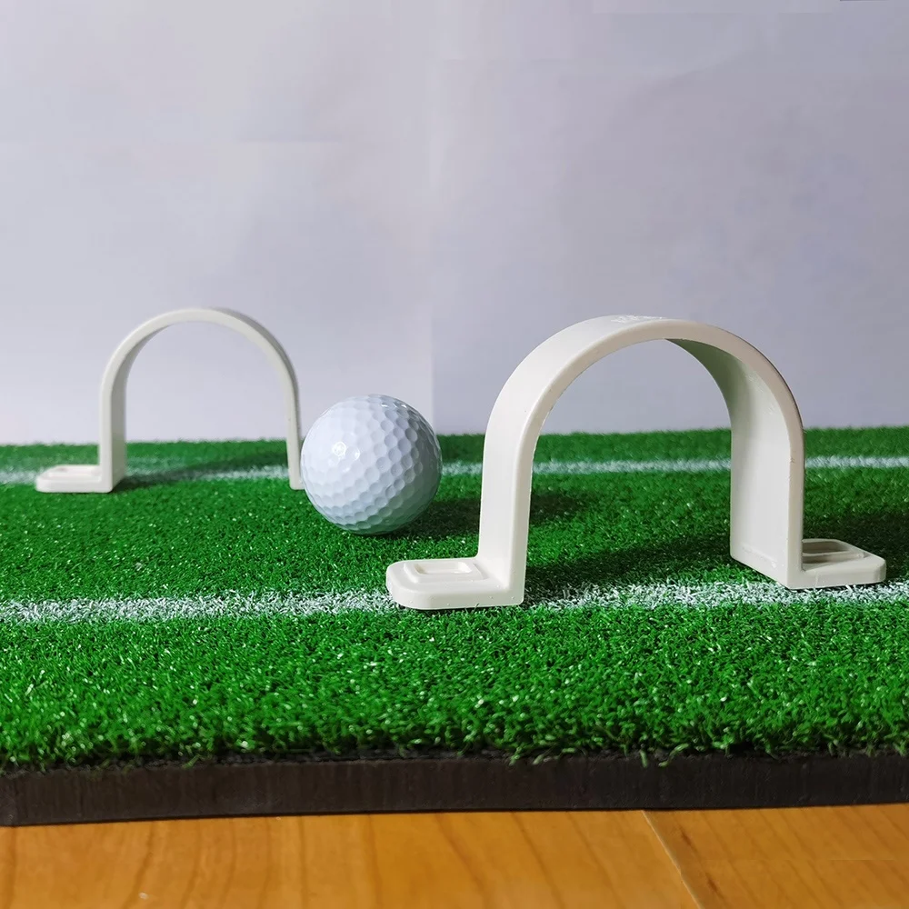 Golf Putting Gate alineación práctica de entrenamiento de Golf en interiores, 2 piezas, un paquete