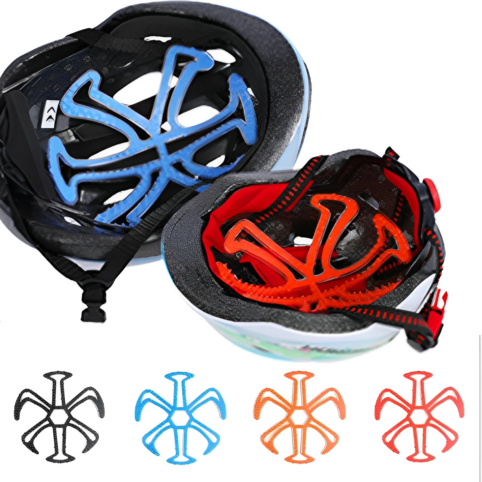 

Soft Breathable Helmet Liner Pad Flexible Helmet Inner Silicone Pad Safety Helmet Padding MTB Road Bike Motorcycle Accessories