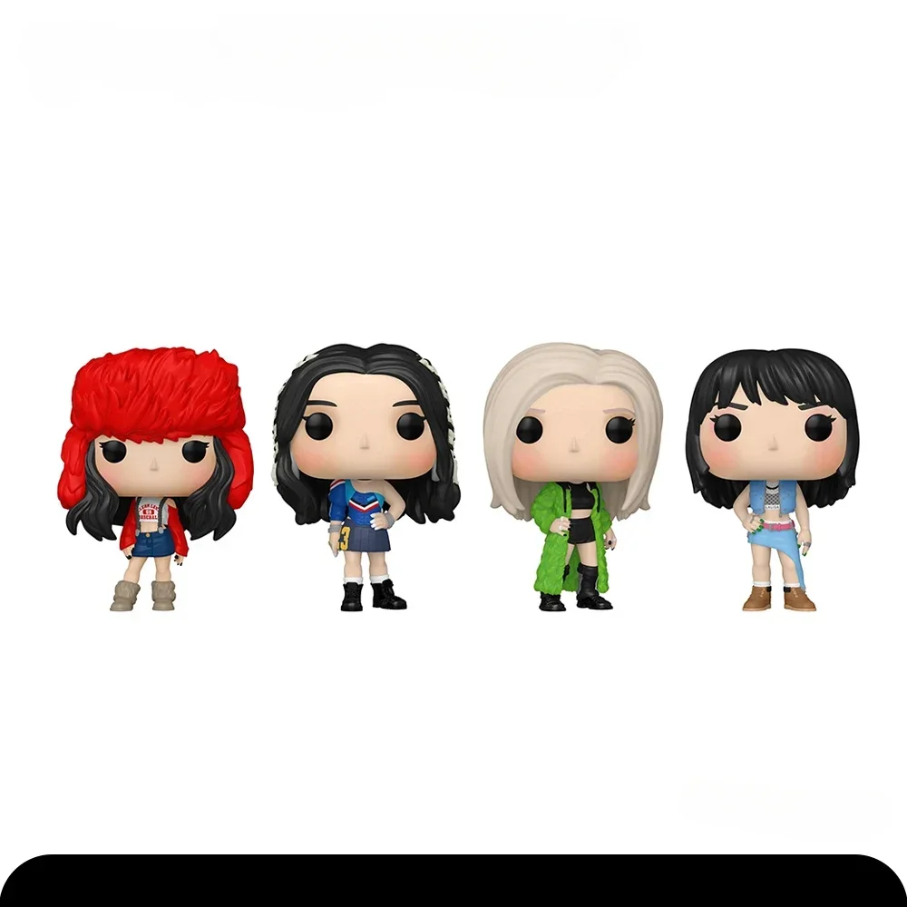 نموذج تمثال Funko Pop Blackpink الأصلي الرسمي من Lisa Jennie Jisoo Rosé نموذج مجموعة شخصيات